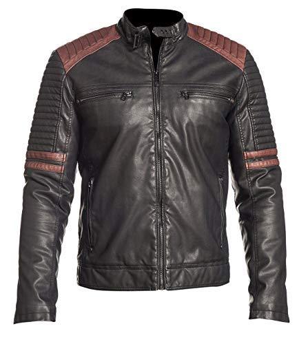 Men's Vintage Cafe Racer Leather Jacket
