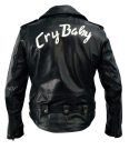 Cry baby johnny Black Biker leather jacket