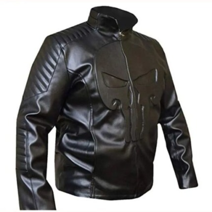 Men’s Punisher Motorcycle Leather Jacket