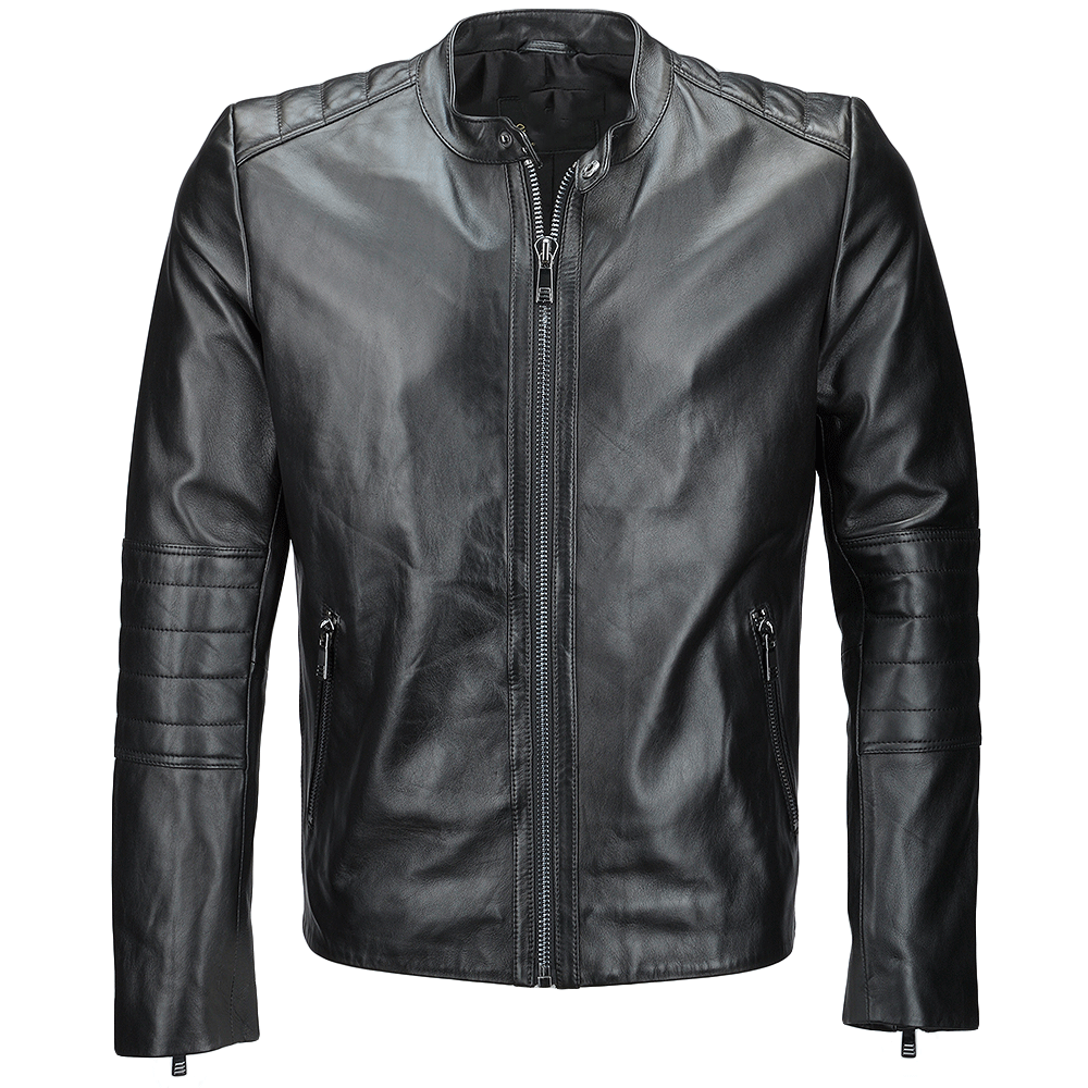 Mens Oni Mask Samurai Black Motorcycle Leather Jacket - Real Leather ...