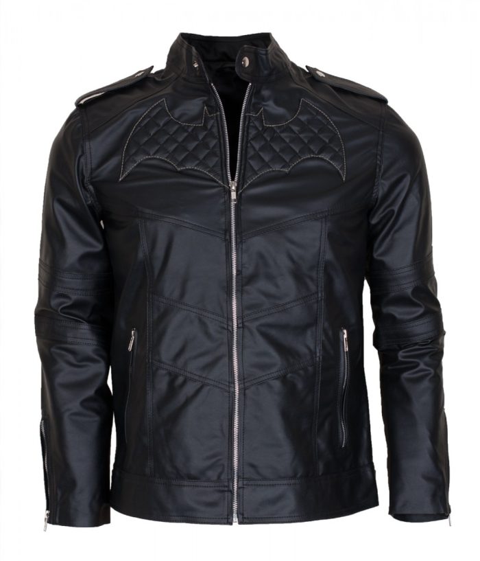 smzk 26042021 GL 0 The Dark Knight Rises Batman Begins Black Leather Jacket Costume