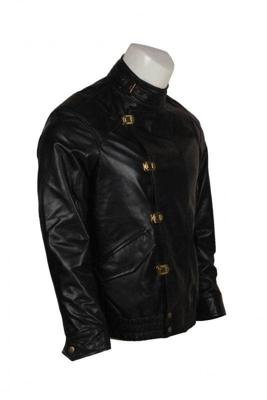 Akira Kaneda Black Motorcycle Leather Jacket