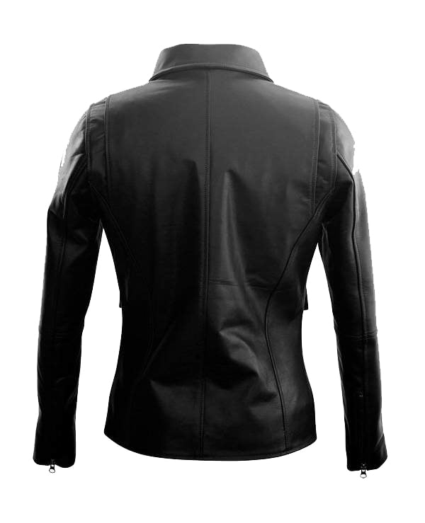Dwayne Johnson Army Style Black Biker Leather Jacket - Real Leather Jackets