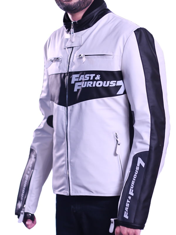 smzk 26042021 GL 1 Fast and The Furious 8 Vin Diesel White Leather Jacket