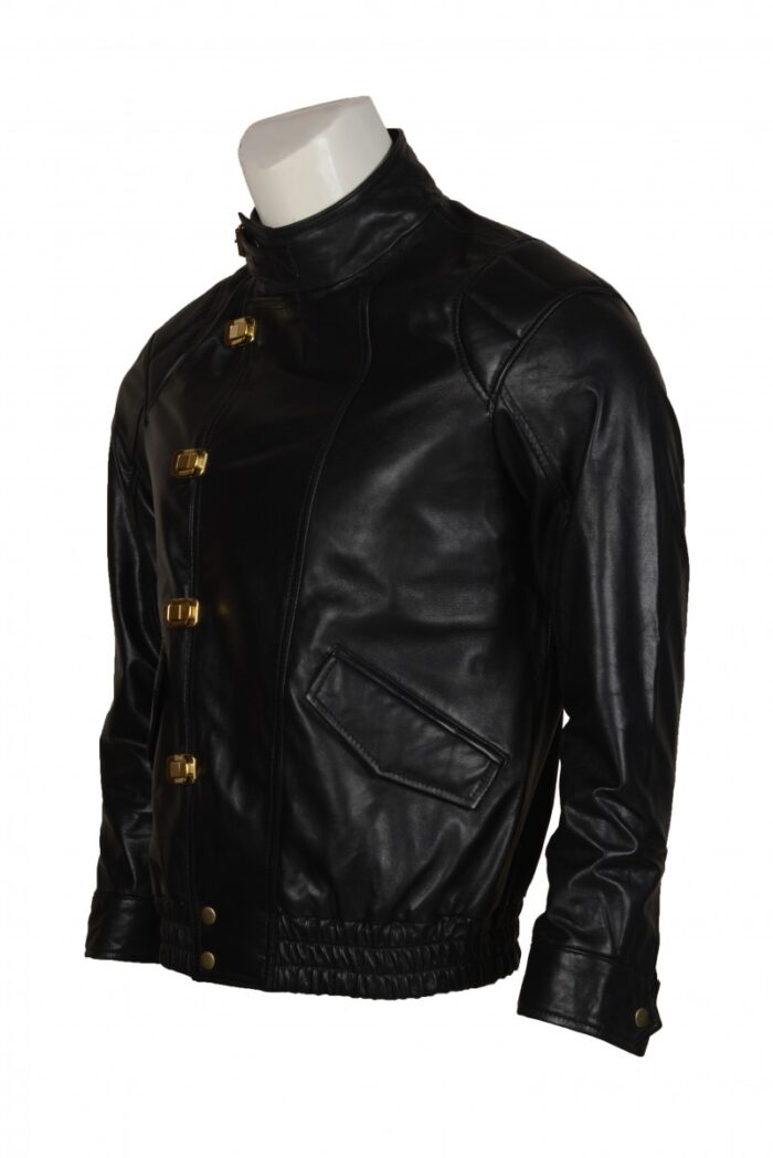 Akira Kaneda Black Motorcycle Leather Jacket
