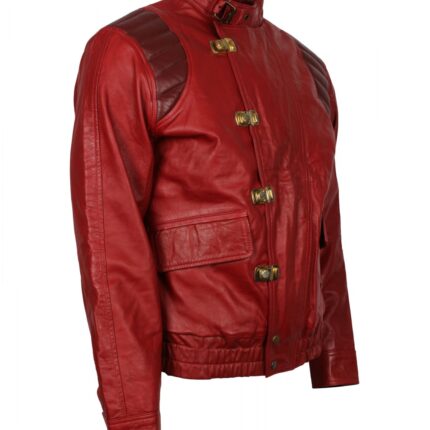 Men's Akira Kaneda Cosplay Red Leather Jacket