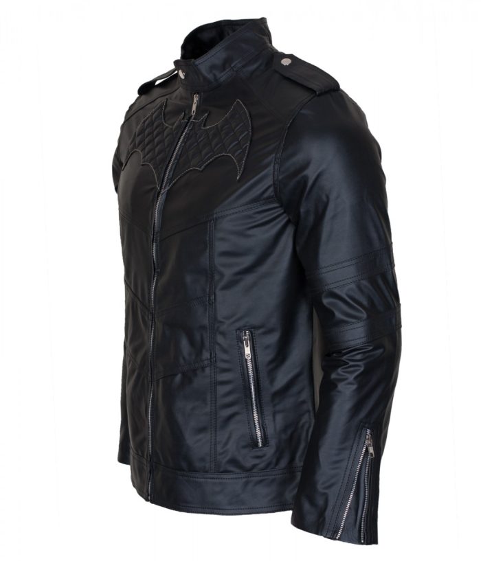 smzk 26042021 GL 3 The Dark Knight Rises Batman Begins Black Leather Jacket Costume