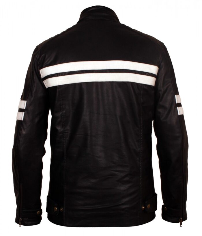smzk 3005 Mens Mayhem Driver San Francisco Striped Designer Motorcycle Black Leather Jacket designer jacket