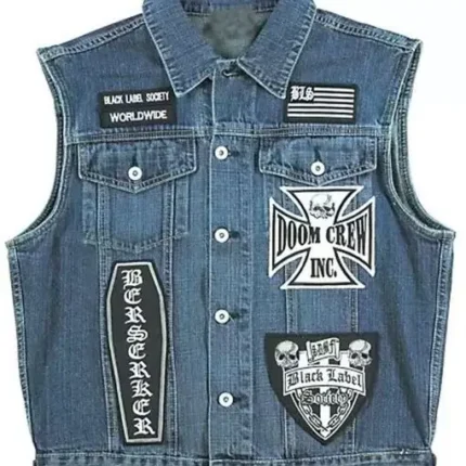 Zakk Wylde Black Label Society Ozzy Jeans Vest