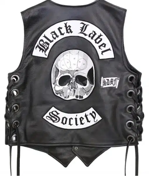 Black Label Society Ozzy Leather Vest