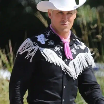 Ryan Gosling Barbie Black Cowboy Shirt
