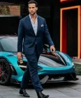 Tristan Tate Blue Suit For Men’s