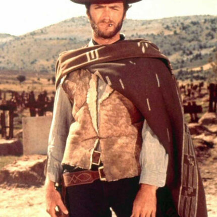 Clint Eastwood Leather Vest front