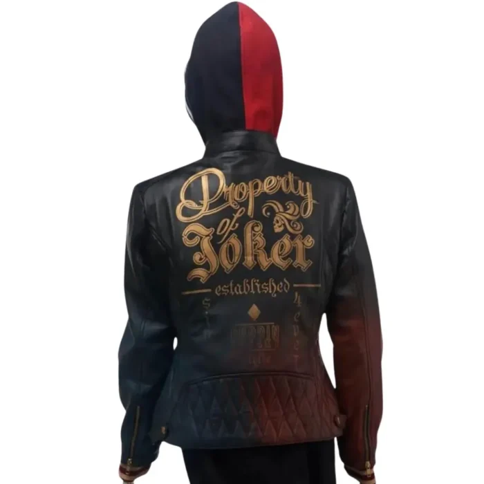 Harley Quinn Daddy’s Lil Monster Hooded Jacket back