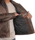 Indiana Jones Brown Leather Jacket inner