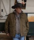 John Dutton Brown Jacket Yellowstone Season 2 front