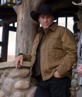 John Dutton Brown Jacket Yellowstone Season 2 side