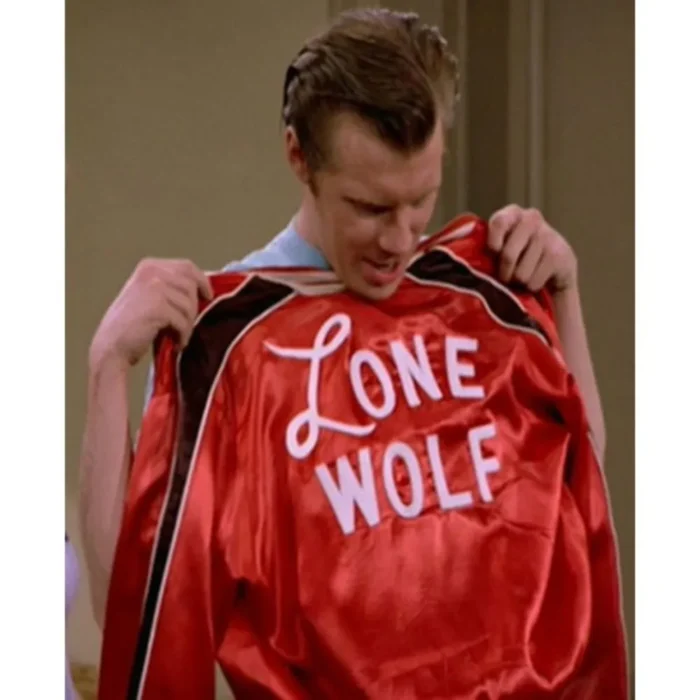 Lenny 1950s Lone Wolf Bomber Jacket front