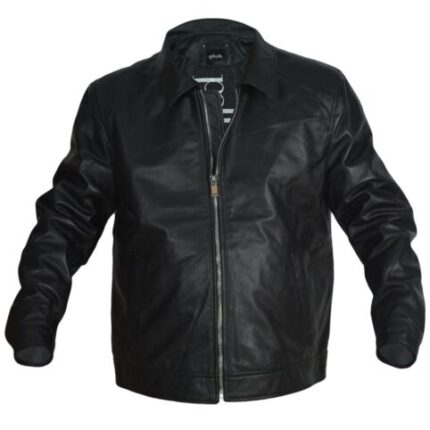 Pelle Pelle Black Leather Jacket front