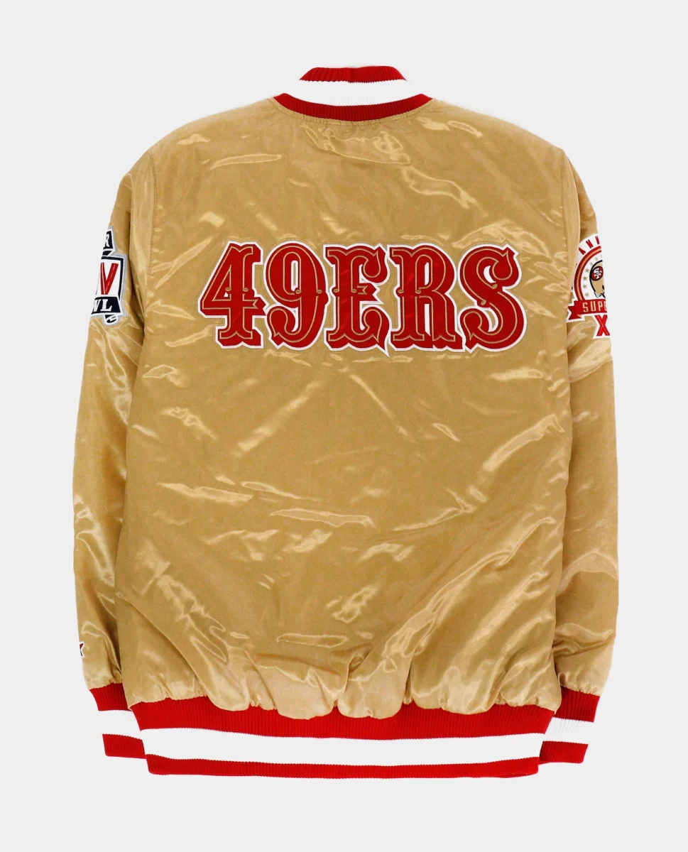 San Francisco 49ers Starter Jacket back