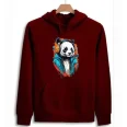 Printed Musical Cool Panda Hoodie