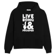 Unisex Black Live Bong Prosper Hoodie