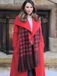 Janel Parrish Red Coat | Coyote Creek Christmas
