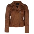 Women's Brown Suede Leather Jacket