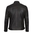 Men's Cafe Racer Brown Leather Jacket