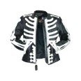Skeleton Bones Zombie Biker Leather jacket