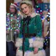 Last Christmas Emilia Clarke Green Shearling Jacket