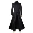 NEO Matrix Keanu Reeves Black Trench Coat
