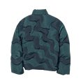 Men's Wave Quilted Dark Teal Parachute Jacket