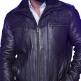 Men’s Debonair Dark Brown Leather Jacket