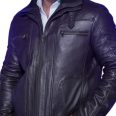 Men’s Debonair Dark Brown Leather Jacket