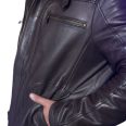 Men’s Debonair Dark Brown Leather Jacket