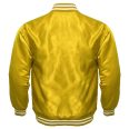 Men's Yellow Satin Varsity Jacket