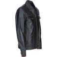 Salvatore Men’s Black Leather Jacket