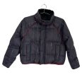 Striped Navy Puffer Jacket