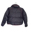 Striped Navy Puffer Jacket