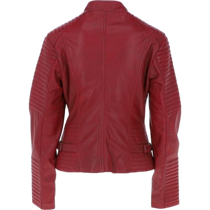 Women's Leather Biker Jacket
