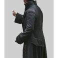Black Leather Pirate Coat