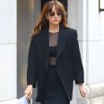 Materialists Dakota Johnson Shearling Leather Jacket
