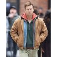 Glen Powell The Running Man 2025 Brown Jacket