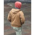 Glen Powell The Running Man 2025 Brown Jacket