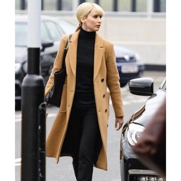 Jennifer Lawrence Red Sparrow Brown Trench Coat