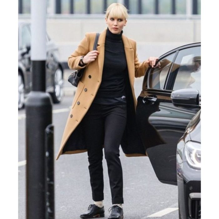 Jennifer Lawrence Red Sparrow Brown Trench Coat 1