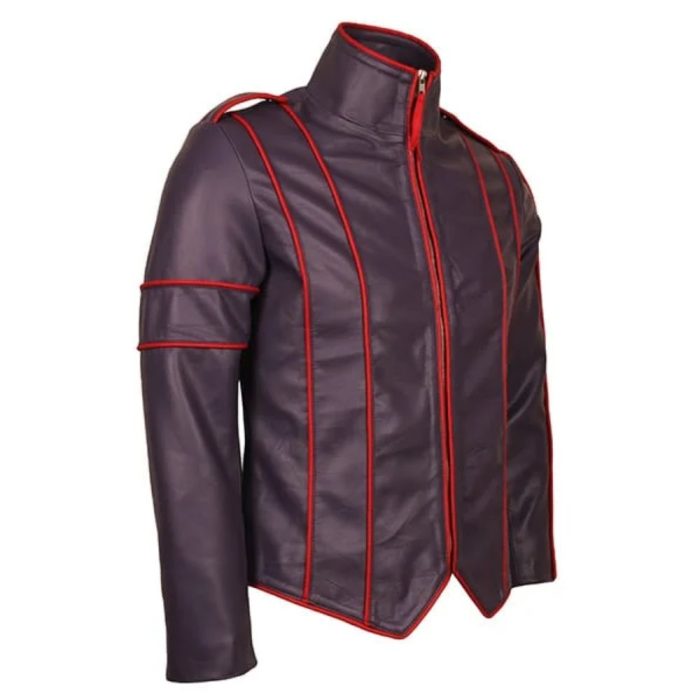 Michael Jackson Purple Leather Jacket 2