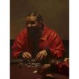 Red Leather Drake Albanian Flag Jacket