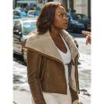 Tasha St. Patrick Power TV Series Sheepskin Shearling Jacket